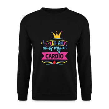 Oui Jour - Sweat-shirt Unisexe - noir - Devant - Alina (178cm) & Michal (187cm)