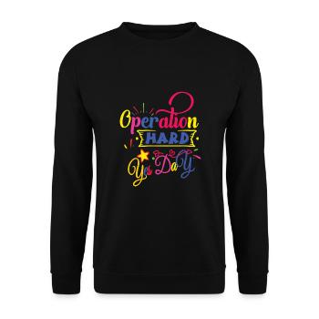 Oui Jour - Sweat-shirt Unisexe - noir - Devant - Alina (178cm) & Michal (187cm)