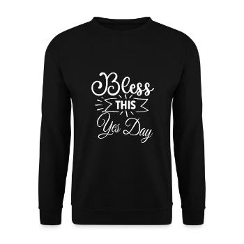 Oui Jour - Sweat-shirt Unisexe - noir - Devant - Alina (178cm) & Michal (187cm)