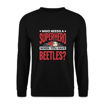 Insects - Unisex Sweatshirt - black - Front - Alina (178cm) & Michal (187cm)
