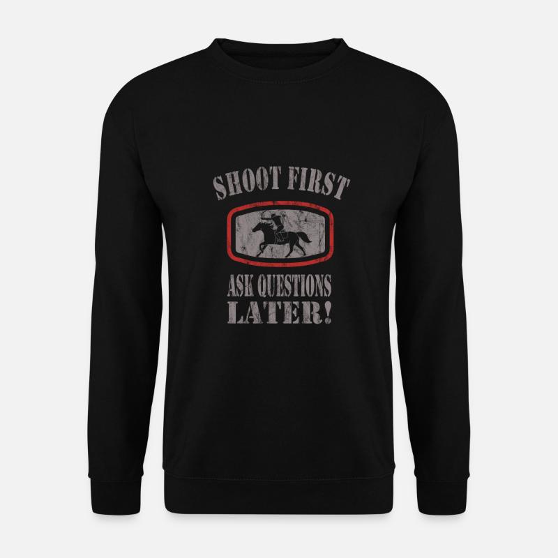 Horseback Archery - Unisex Pullover - Schwarz