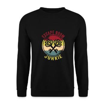 Escape Room - Unisex Sweatshirt - black - Front - Alina (178cm) & Michal (187cm)