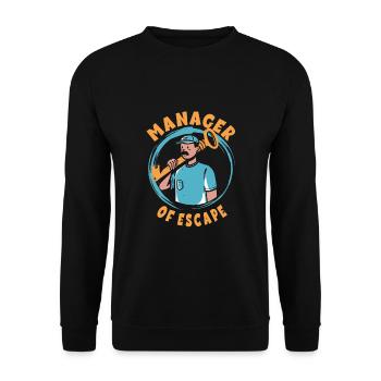 Escape Room - Unisex Sweatshirt - black - Front - Alina (178cm) & Michal (187cm)