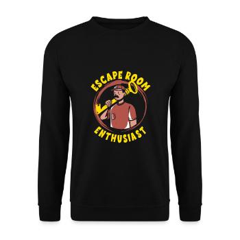 Escape Room - Unisex Sweatshirt - black - Front - Alina (178cm) & Michal (187cm)