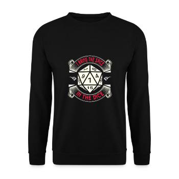 Roleplaying game - Unisex Sweatshirt - black - Front - Alina (178cm) & Michal (187cm)