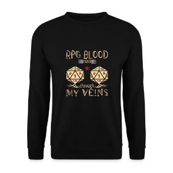 Jeu de rôle - Sweat-shirt Unisexe - noir - Devant - Alina (178cm) & Michal (187cm)