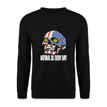 Jeu de rôle - Sweat-shirt Unisexe - noir - Devant - Alina (178cm) & Michal (187cm)
