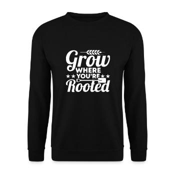 Lotissements dans la ville - Sweat-shirt Unisexe - noir - Devant - Alina (178cm) & Michal (187cm)