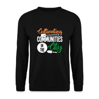 Lotissements dans la ville - Sweat-shirt Unisexe - noir - Devant - Alina (178cm) & Michal (187cm)