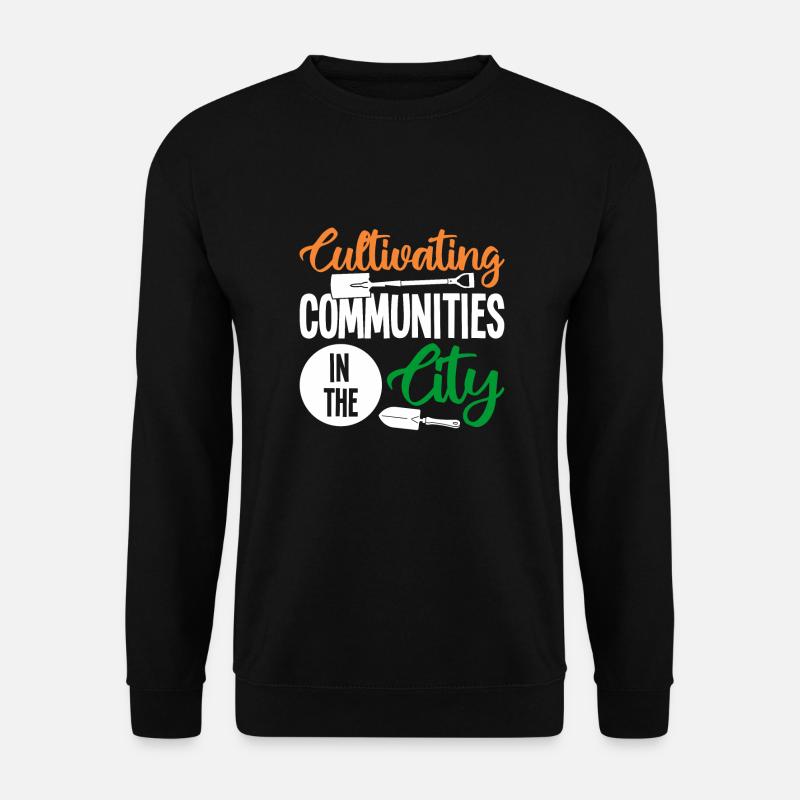Kleingarten in der Stadt - Unisex Pullover - Schwarz