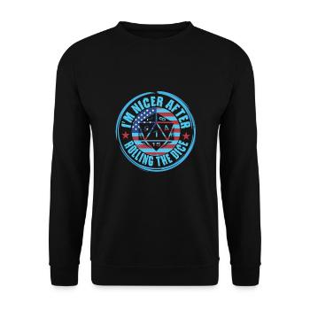 Jeu de rôle - Sweat-shirt Unisexe - noir - Devant - Alina (178cm) & Michal (187cm)