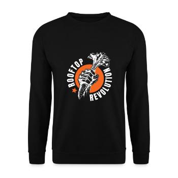 Lotissements dans la ville - Sweat-shirt Unisexe - noir - Devant - Alina (178cm) & Michal (187cm)