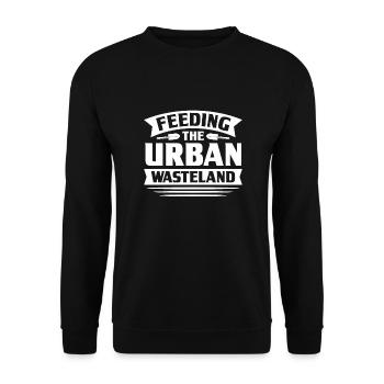 Lotissements dans la ville - Sweat-shirt Unisexe - noir - Devant - Alina (178cm) & Michal (187cm)