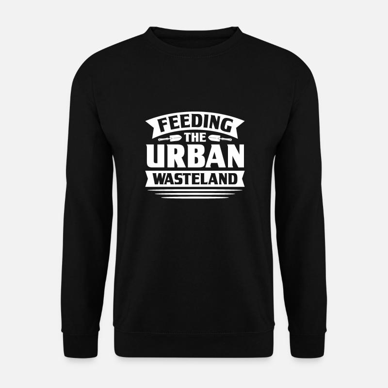 Kleingarten in der Stadt - Unisex Pullover - Schwarz