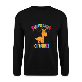 Kindergarten - Unisex Pullover - Schwarz - Vorne - Alina (178cm) & Michal (187cm)