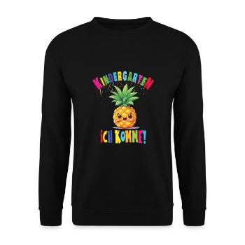 Kindergarten - Unisex Pullover - Schwarz - Vorne - Alina (178cm) & Michal (187cm)