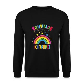 Kindergarten - Unisex Pullover - Schwarz - Vorne - Alina (178cm) & Michal (187cm)