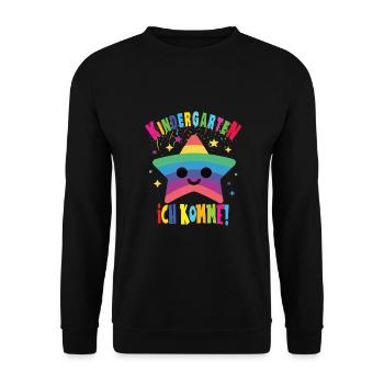 Kindergarten - Unisex Pullover - Schwarz - Vorne - Alina (178cm) & Michal (187cm)
