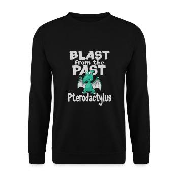 Dino - Unisex Pullover - Schwarz - Vorne - Alina (178cm) & Michal (187cm)
