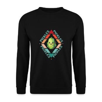 Cucumbers - Unisex Sweatshirt - black - Front - Alina (178cm) & Michal (187cm)