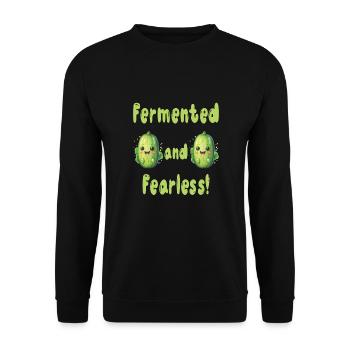 Cucumbers - Unisex Sweatshirt - black - Front - Alina (178cm) & Michal (187cm)