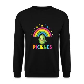 Cucumbers - Unisex Sweatshirt - black - Front - Alina (178cm) & Michal (187cm)