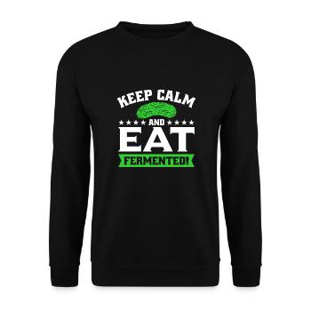 Cucumbers - Unisex Sweatshirt - black - Front - Alina (178cm) & Michal (187cm)