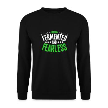 Cucumbers - Unisex Sweatshirt - black - Front - Alina (178cm) & Michal (187cm)