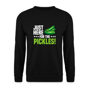 Cucumbers - Unisex Sweatshirt - black - Front - Alina (178cm) & Michal (187cm)