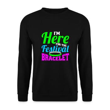 Festival - Unisex Pullover - Schwarz - Vorne - Alina (178cm) & Michal (187cm)