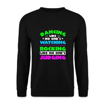 Festival - Unisex Pullover - Schwarz - Vorne - Alina (178cm) & Michal (187cm)