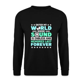 Festival - Unisex Pullover - Schwarz - Vorne - Alina (178cm) & Michal (187cm)
