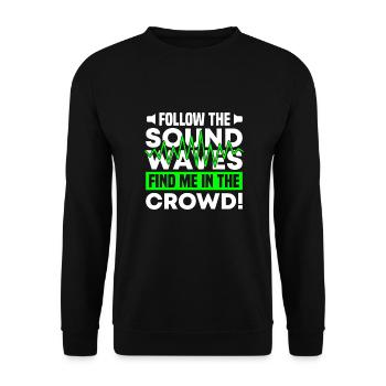 Festival - Unisex Sweatshirt - black - Front - Alina (178cm) & Michal (187cm)