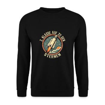 2ème année scolaire - Sweat-shirt Unisexe - noir - Devant - Alina (178cm) & Michal (187cm)