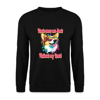Festival - Unisex Pullover - Schwarz - Vorne - Alina (178cm) & Michal (187cm)