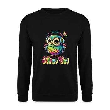 Festival - Unisex Pullover - Schwarz - Vorne - Alina (178cm) & Michal (187cm)
