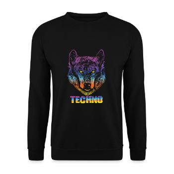 Festival - Unisex Pullover - Schwarz - Vorne - Alina (178cm) & Michal (187cm)
