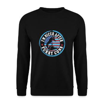 Furry Fandom - Unisex Sweatshirt - black - Front - Alina (178cm) & Michal (187cm)