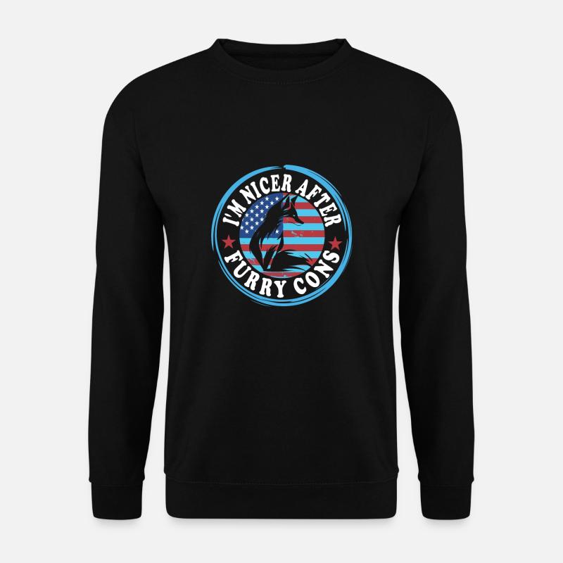 Fandom à fourrure - Sweat-shirt Unisexe - noir