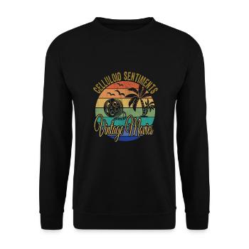 Vieux films - Sweat-shirt Unisexe - noir - Devant - Alina (178cm) & Michal (187cm)