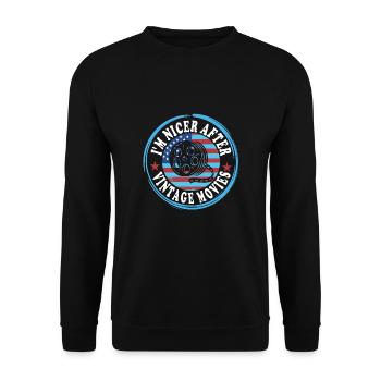 Vieux films - Sweat-shirt Unisexe - noir - Devant - Alina (178cm) & Michal (187cm)