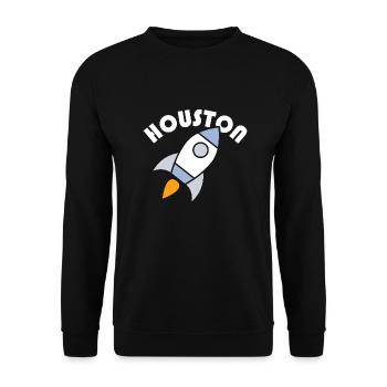 Houston Rocket Design pour les fiers résidents de Houston - Sweat-shirt Unisexe - noir - Devant - Alina (178cm) & Michal (187cm)