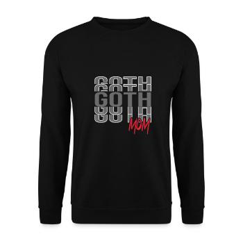 Goth Emo - Unisex Sweatshirt - black - Front - Alina (178cm) & Michal (187cm)