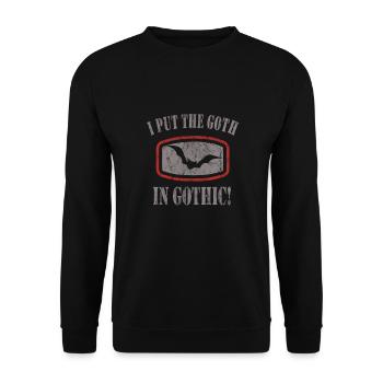 Goth Emo - Unisex Sweatshirt - black - Front - Alina (178cm) & Michal (187cm)