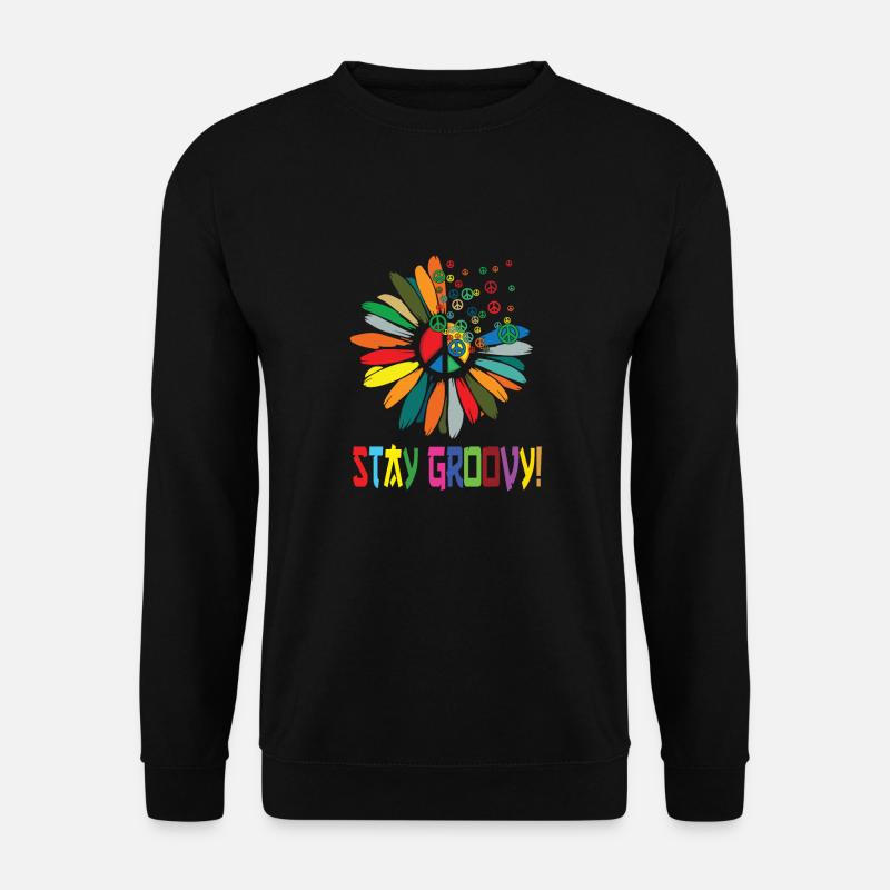 Hippie - Unisex Pullover - Schwarz