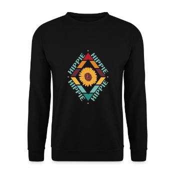 Hippy - Unisex Sweatshirt - black - Front - Alina (178cm) & Michal (187cm)