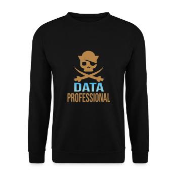 Daten Analytiker Datenschutz Beauftragter - Unisex Pullover - Schwarz - Vorne - Alina (178cm) & Michal (187cm)