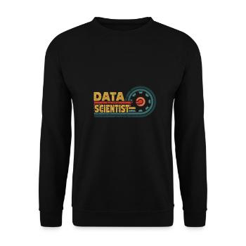 Daten Analytiker Datenschutz Beauftragter - Unisex Pullover - Schwarz - Vorne - Alina (178cm) & Michal (187cm)