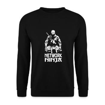 Network Engineer - Unisex Pullover - Schwarz - Vorne - Alina (178cm) & Michal (187cm)