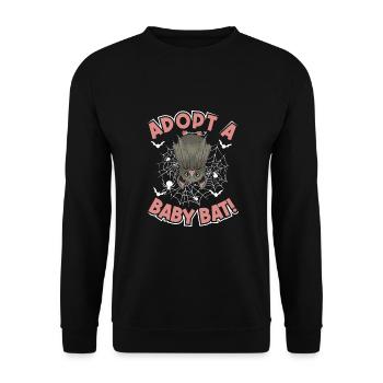 Goth Emo - Sweat-shirt Unisexe - noir - Devant - Alina (178cm) & Michal (187cm)